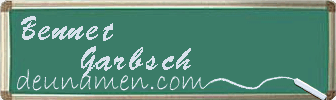 Bennet Garbsch Visitenkarte